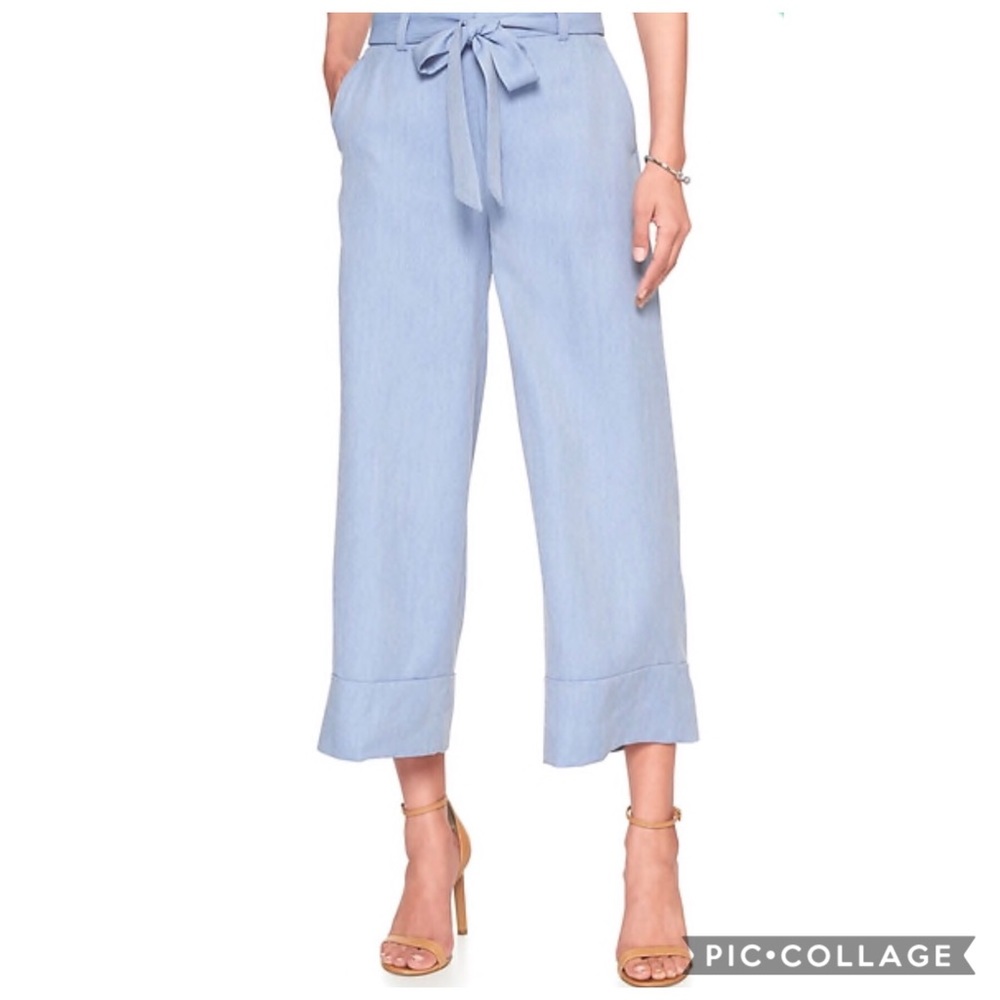 Banana Republic Tie Waist Blake Crop Pant